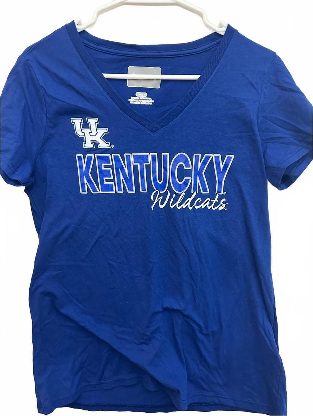 Kentucky Wildcats Women's Royal Blue V-Neck Tee